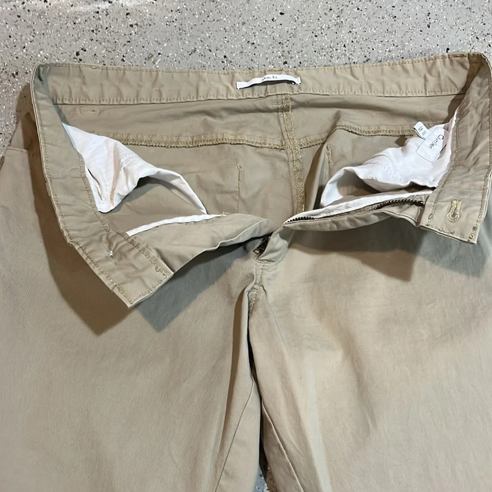 CALVIN KLEIN MENS COTTON SLIM FIT PANTS KHAKI TAN SIZE 32